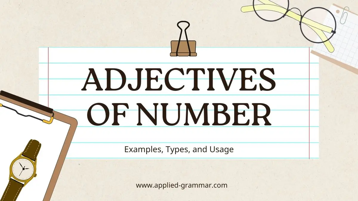 Adjectives of Number