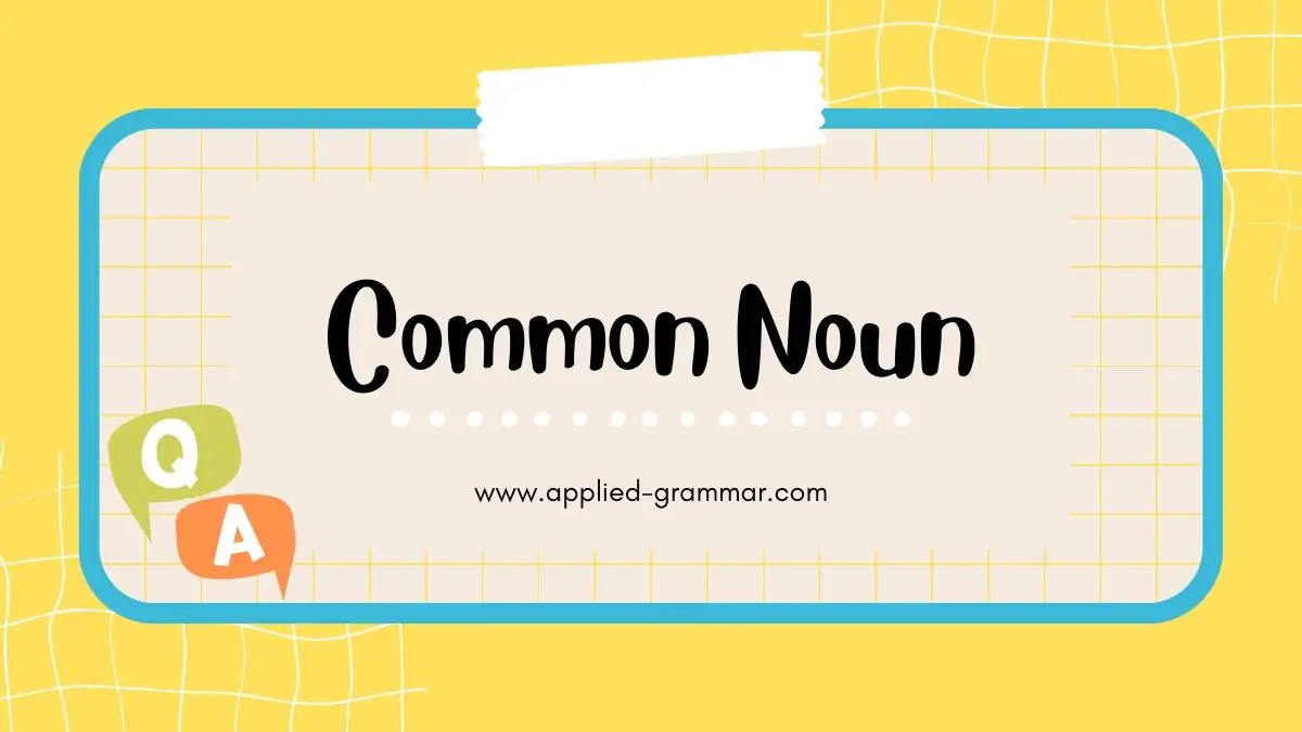 Common Noun