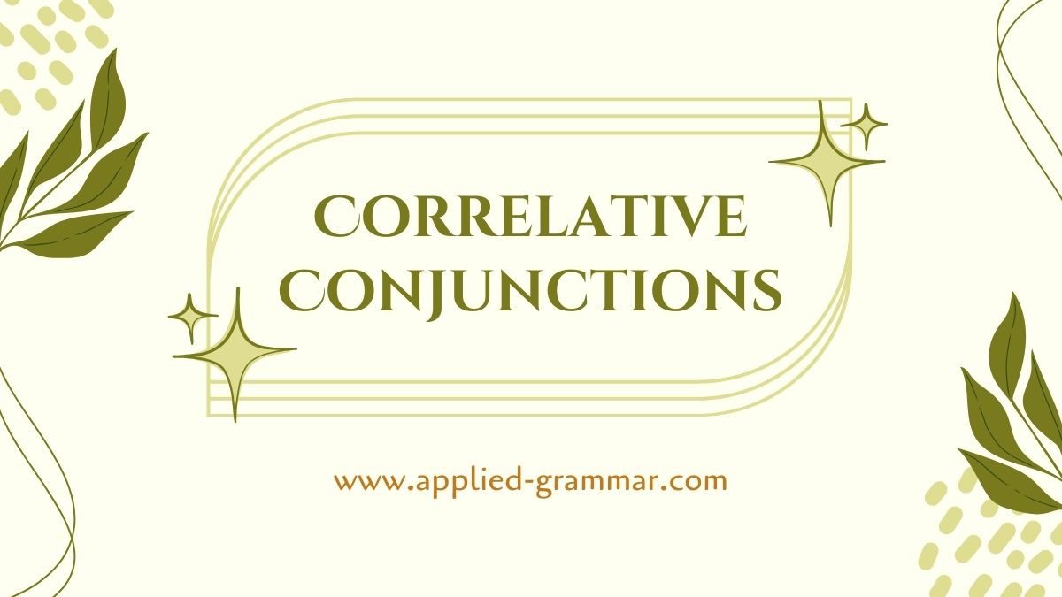 Correlative Conjunctions