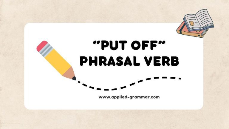 PUT SOMETHING OFF PHRASAL VERB MEANING visual data 6
