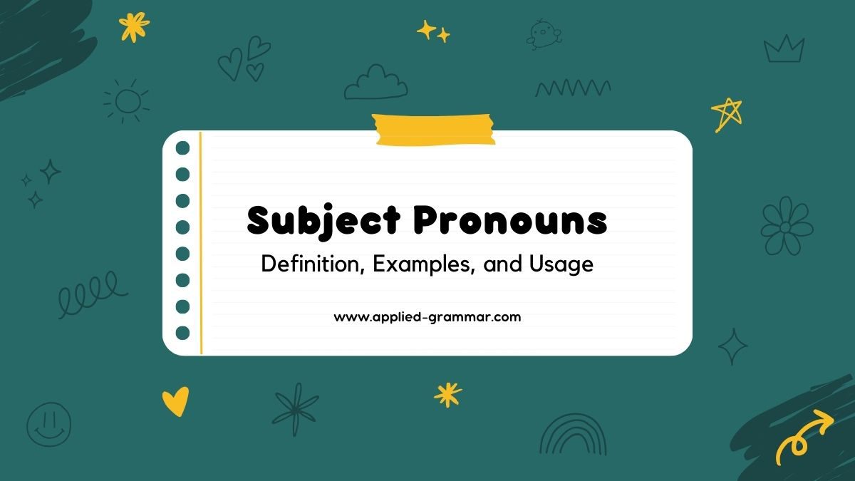 Subject Pronouns